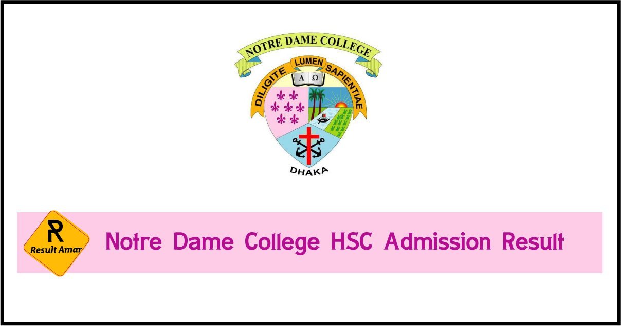 Notre Dame College HSC Admission Result